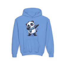 Load image into Gallery viewer, Youth Heavy Blend Hooded Sweatshirt - Cute Panda Dancing
