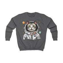 Load image into Gallery viewer, Kids Sweatshirt - Astronaut Cat
