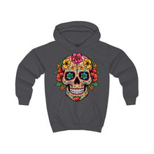 Load image into Gallery viewer, Kids Hoodie - Coco Floral Skull
