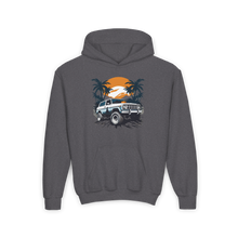 Load image into Gallery viewer, Youth Heavy Blend Hooded Sweatshirt - Retro Off-Road Vehicle
