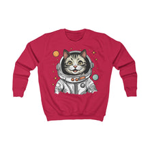 Load image into Gallery viewer, Kids Sweatshirt - Astronaut Cat
