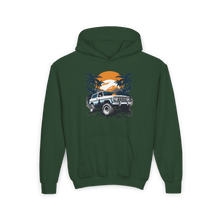 Load image into Gallery viewer, Youth Heavy Blend Hooded Sweatshirt - Retro Off-Road Vehicle
