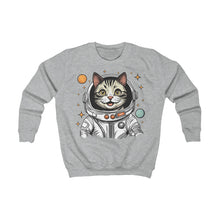 Load image into Gallery viewer, Kids Sweatshirt - Astronaut Cat
