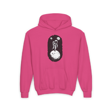 Load image into Gallery viewer, Youth Heavy Blend Hooded Sweatshirt - Cosmic Adventure
