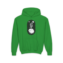 Load image into Gallery viewer, Youth Heavy Blend Hooded Sweatshirt - Cosmic Adventure
