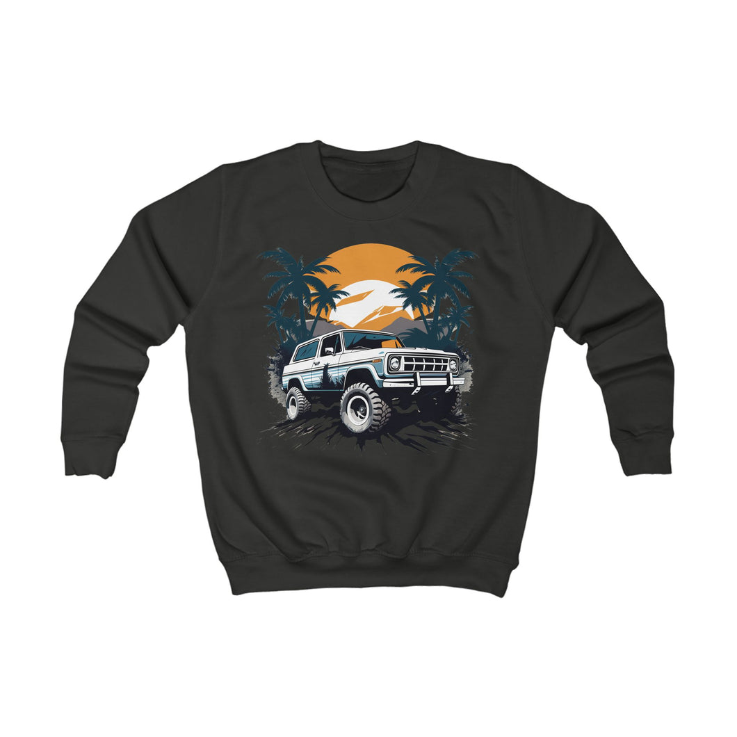 Kids Sweatshirt - Retro Off-Road Vehicle