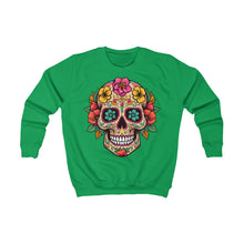 Load image into Gallery viewer, Kids Sweatshirt- Coco Floral Skull
