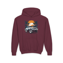 Load image into Gallery viewer, Youth Heavy Blend Hooded Sweatshirt - Retro Off-Road Vehicle
