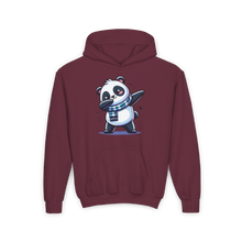 Load image into Gallery viewer, Youth Heavy Blend Hooded Sweatshirt - Cute Panda Dancing
