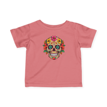 Load image into Gallery viewer, Infant Fine Jersey Tee - Coco Floral Skull
