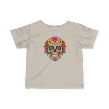 Load image into Gallery viewer, Infant Fine Jersey Tee - Coco Floral Skull
