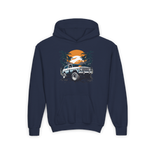 Load image into Gallery viewer, Youth Heavy Blend Hooded Sweatshirt - Retro Off-Road Vehicle
