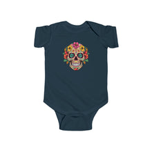 Load image into Gallery viewer, Infant Fine Jersey Bodysuit - Coco Floral Skull
