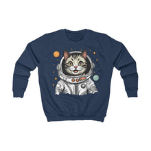 Load image into Gallery viewer, Kids Sweatshirt - Astronaut Cat
