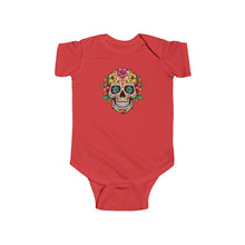 Load image into Gallery viewer, Infant Fine Jersey Bodysuit - Coco Floral Skull
