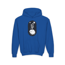 Load image into Gallery viewer, Youth Heavy Blend Hooded Sweatshirt - Cosmic Adventure
