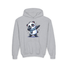 Load image into Gallery viewer, Youth Heavy Blend Hooded Sweatshirt - Cute Panda Dancing
