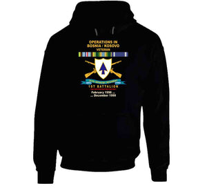 Army - 26th Infantry Regiment - Dui W Br - Ribbon - Top - 1st Bn W Bosnia - Kosovo Svc  X 300 Classic T Shirt, Crewneck Sweatshirt, Hoodie, Long Sleeve