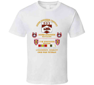 Army - 503rd Eng Company,  563rd Engineer Bn, 7th Eng Bde, Ludendorff, Germany W Cold Svc X 300 Classic T Shirt, Crewneck Sweatshirt, Hoodie, Long Sleeve