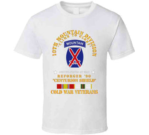 10th Mountain Division - Climb To Glory - Reforger 90, Centurion Shield  - Cold X 300 Classic T Shirt, Crewneck Sweatshirt, Hoodie, Long Sleeve