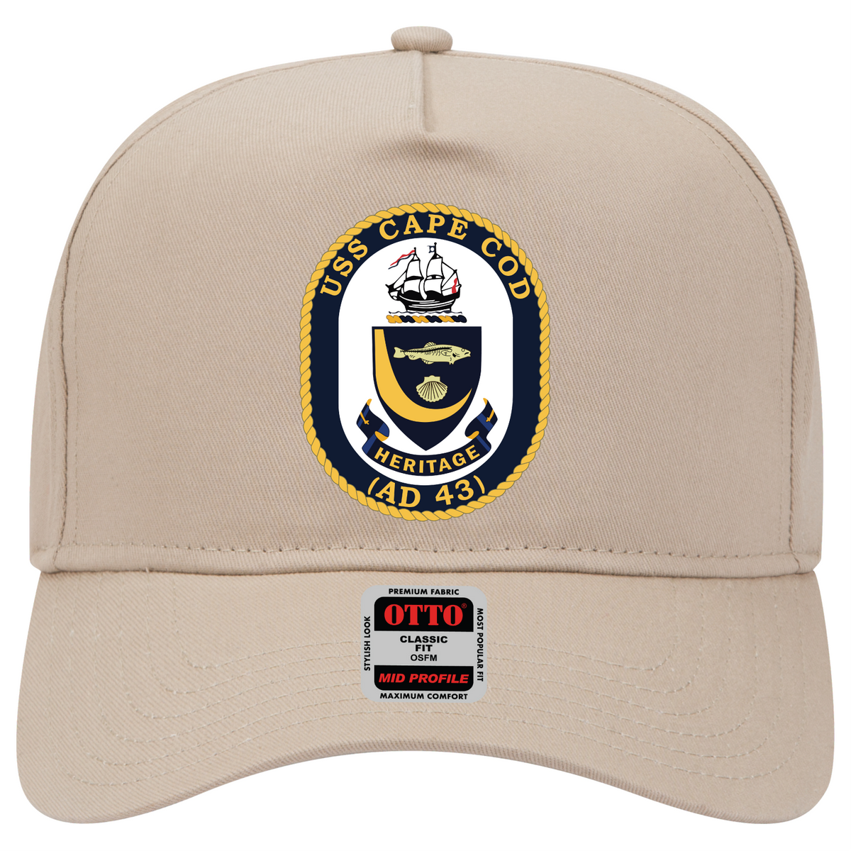 USS Cape Cod AD-43 Baseball Cap - Navy Destroyer Tender Premium Hat ...