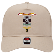 Load image into Gallery viewer, Baseball Cap - Army - 130th Station Hospital - Ribbon - DUI - Army Medical Specialist Corps Branch X 300
