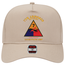 Load image into Gallery viewer, Baseball Cap - SSI - 7th Armored Division - Lucky Seventh - US Army
