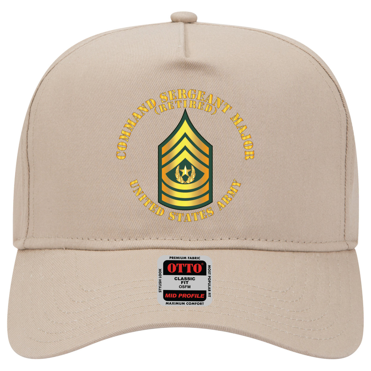 Cap Commander Patch Baseball Cap - Command Sergeant Major - CSM - Retired – MIP Brand Store