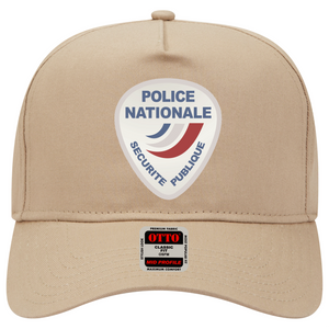 Baseball Cap - Police Nationale France Police Patch Blanc