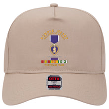 Load image into Gallery viewer, Baseball Cap - Purple Heart - WIA w VN SVC w Purple Heart Ribbon
