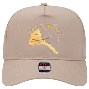 Baseball Cap - Map - Asmara Eritrea - Kagnew Station