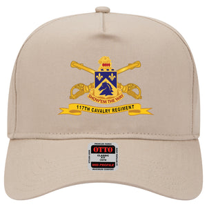 Baseball Cap - 117th Cavalry Regiment w Br - Ribbon