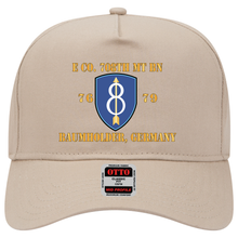 Load image into Gallery viewer, Baseball Cap - 8th Infantry Division - SSI w E Co. 708th MT BN - Baumholder, Germany X 300
