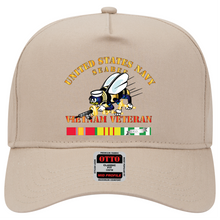 Load image into Gallery viewer, Baseball Cap - Navy - Seabee - Vietnam Veteran - No Shadow
