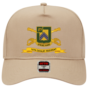 Baseball Cap - 16th Cavalry Regiment w Br - Ribbon