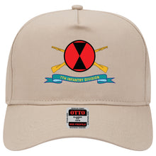 Load image into Gallery viewer, Baseball Cap - 7th Infantry Division - SSI w Br - Ribbon X 300
