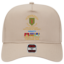 Load image into Gallery viewer, Baseball Cap - 1st Infantry Division - 2nd Bn, 28th Inf Regiment - VN Ribbon Rack Special - BS w 1OLF, PH, AM, NDSM, VCM  4 Campaign Stars, VN SVC Medal

