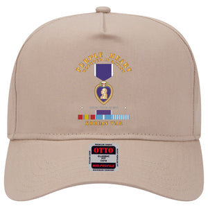 Baseball Cap - Purple Heart - WIA w Korean War  w Purple Heart