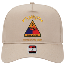 Load image into Gallery viewer, Baseball Cap - Army - SSI - 9th Armored Division w Name Tape - Phantom - US Army X 300
