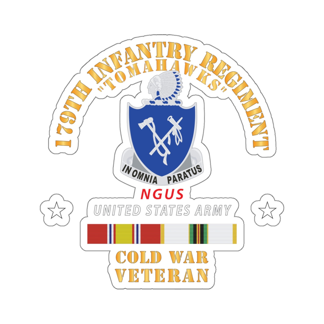 Kiss-Cut Stickers - 179th Infantry Regiment - NGUS w COLD WAR SVC X 300