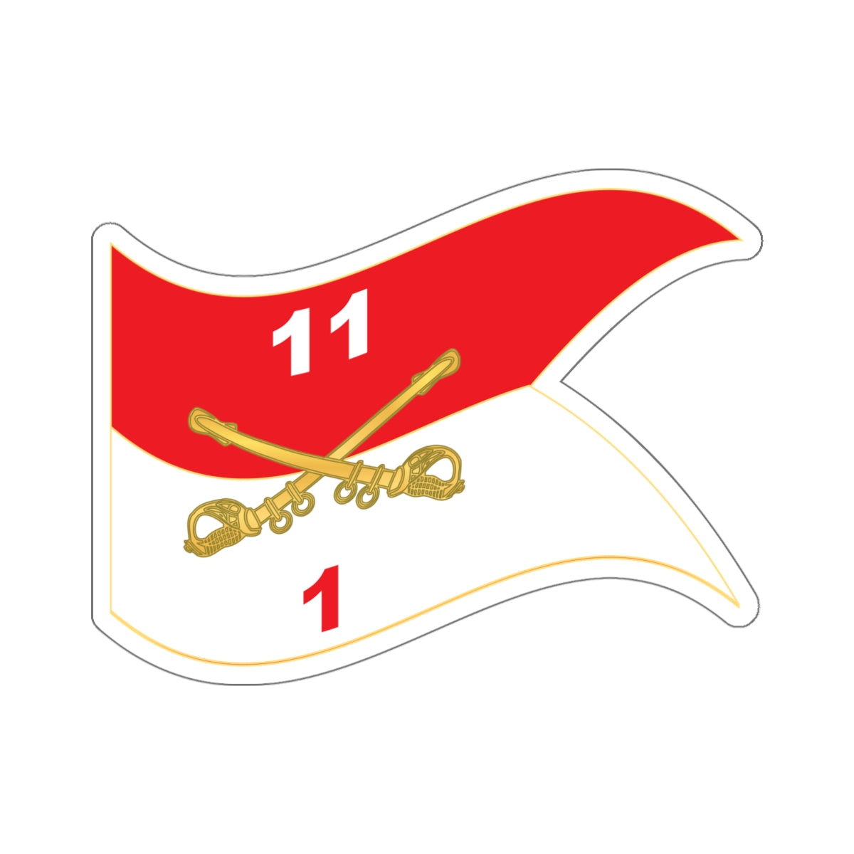 Kiss-Cut Stickers - 1st Squadron, 11th Armored Cavalry Regiment - Guid ...