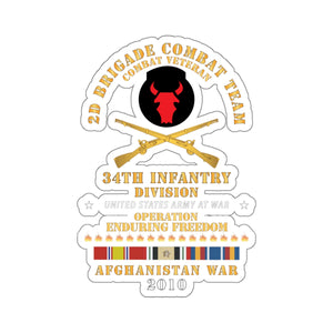 Kiss-Cut Stickers - 2nd Brigade Combat Team, 34th ID - Enduring Freedom Combat Veteran x 300