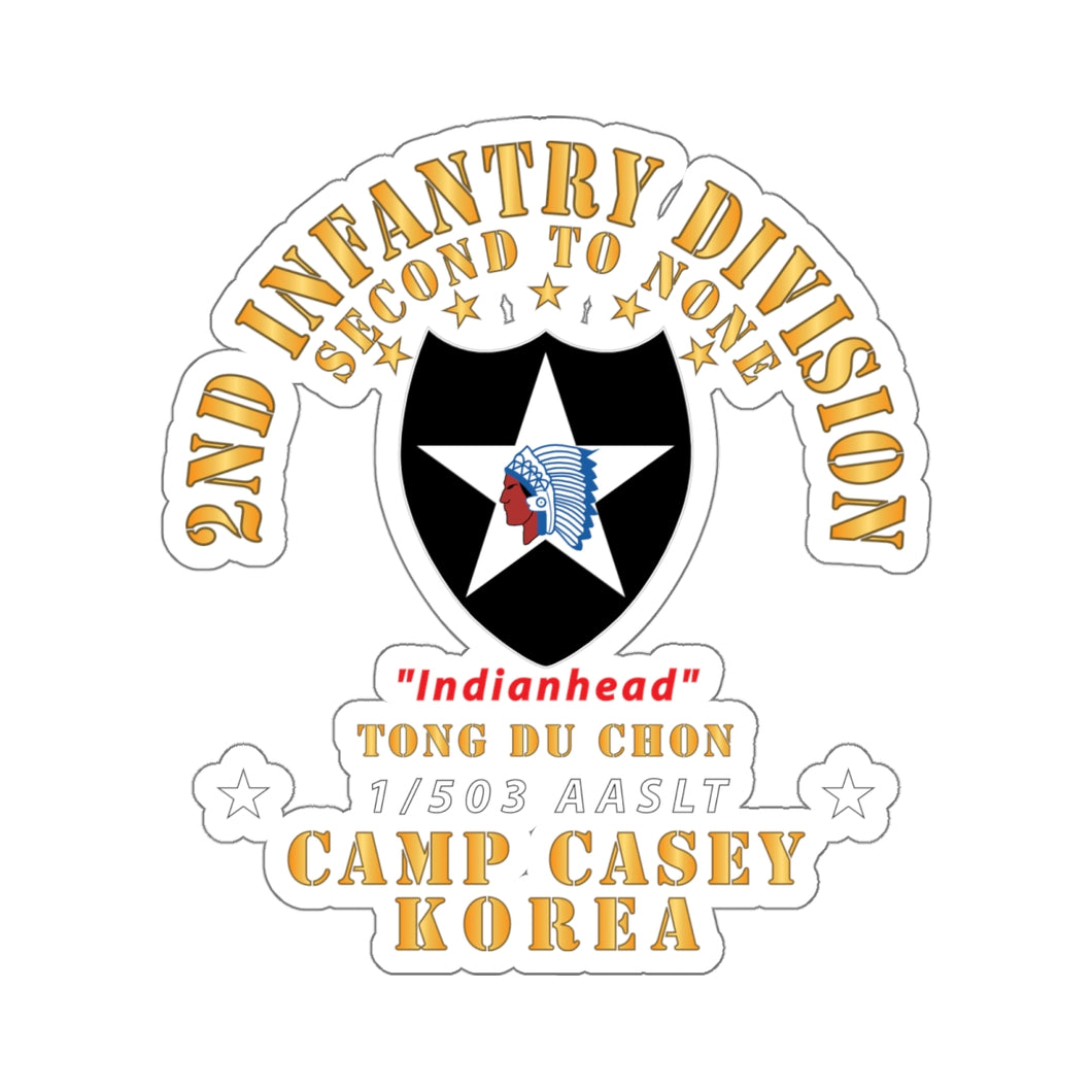 Kiss-Cut Stickers - 2nd Infantry Div - Camp Casey Korea - Tong Du Chon - 1-503 AASLT X 300