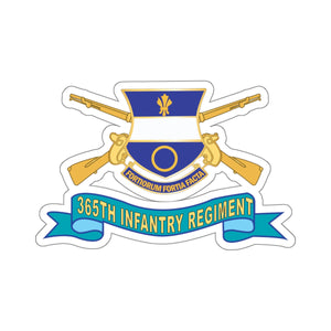 Kiss-Cut Stickers - 365th Infantry Regiment w Br - SSI - Ribbon X 300