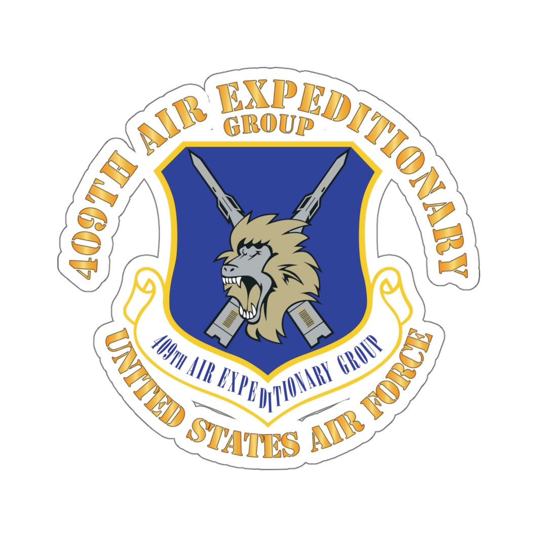 Kiss-Cut Stickers - 409th Air Expeditionary Group w Txt X 300