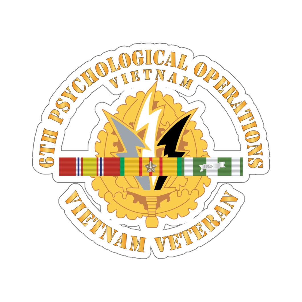 Kiss-Cut Stickers - 6th Psychological Operations w SVC Ribbons X 300