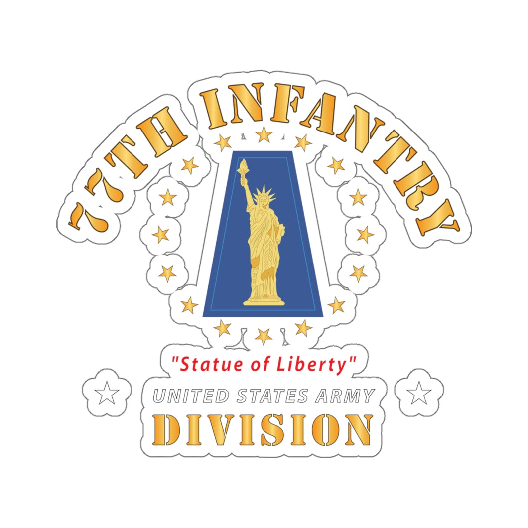 Kiss-Cut Stickers - 77th Infantry Division - Statue of Liberty X 300