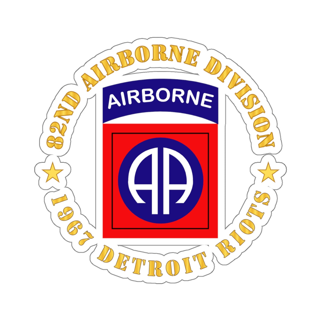 Kiss-Cut Stickers - 82nd Airborne Division - 1967 Detroit Riots