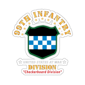 Kiss-Cut Stickers - 99th Infantry Division - Checkerboard Division X 300