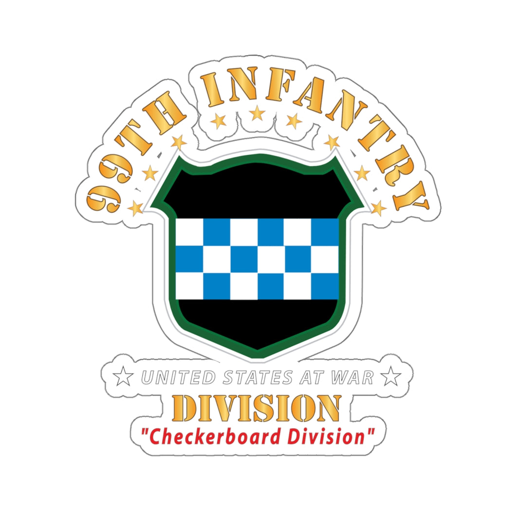 Kiss-Cut Stickers - 99th Infantry Division - Checkerboard Division X 300